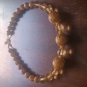 Amber bread necklace